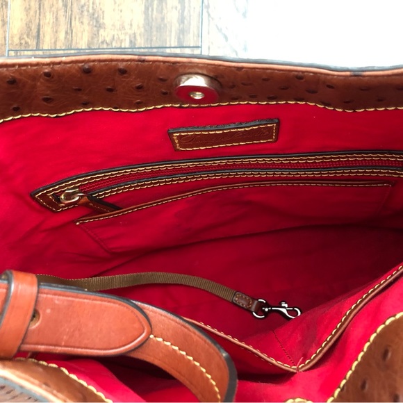 Dooney & Bourke Cognac Leather Cooper Hobo Bag - Picture 10 of 16